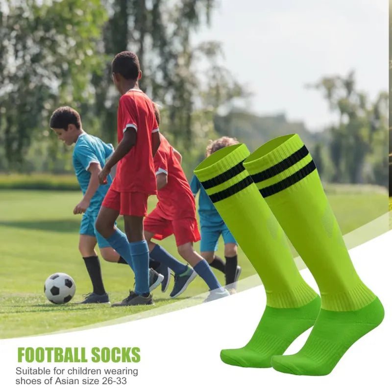 1 Pair Soccer Sports Socks Long  Knee Cotton Spandex socks