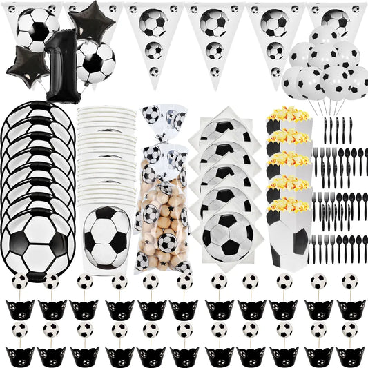 Soccer Theme Disposable Tableware Set