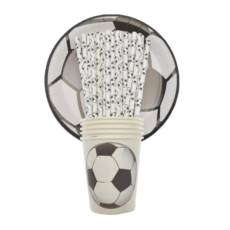 Soccer Theme Disposable Tableware Set