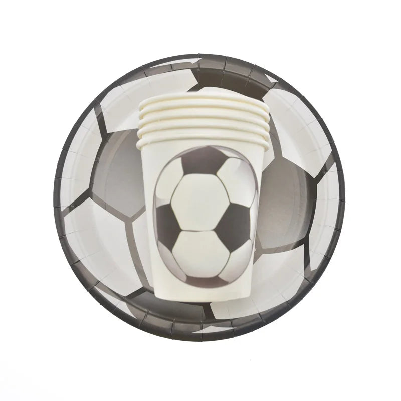 Soccer Theme Disposable Tableware Set