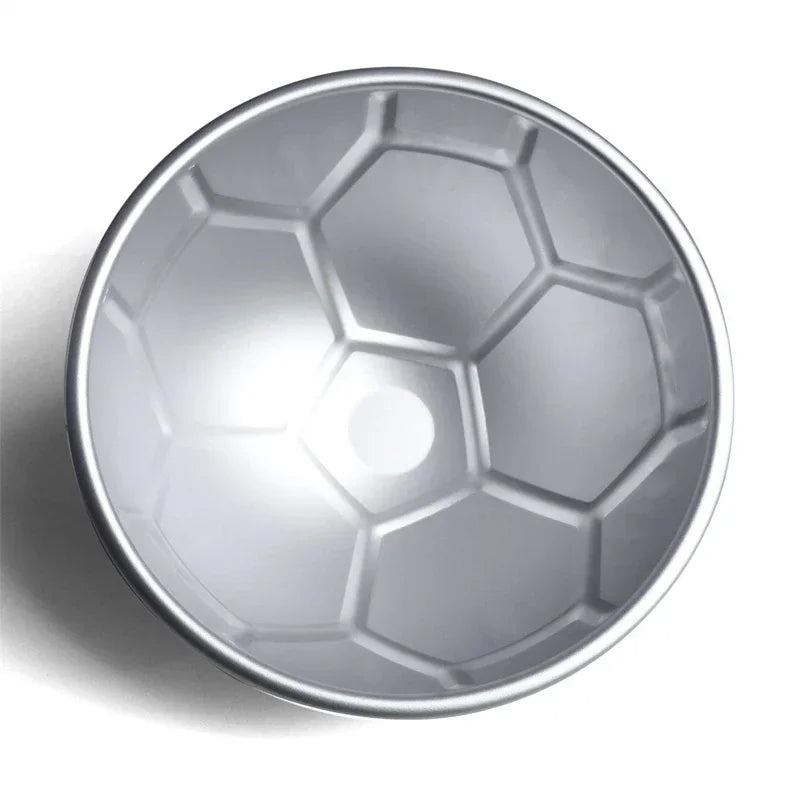 Football Cake Pan Aluminum 15/20CM 3D Lagre Half Soccer Ball