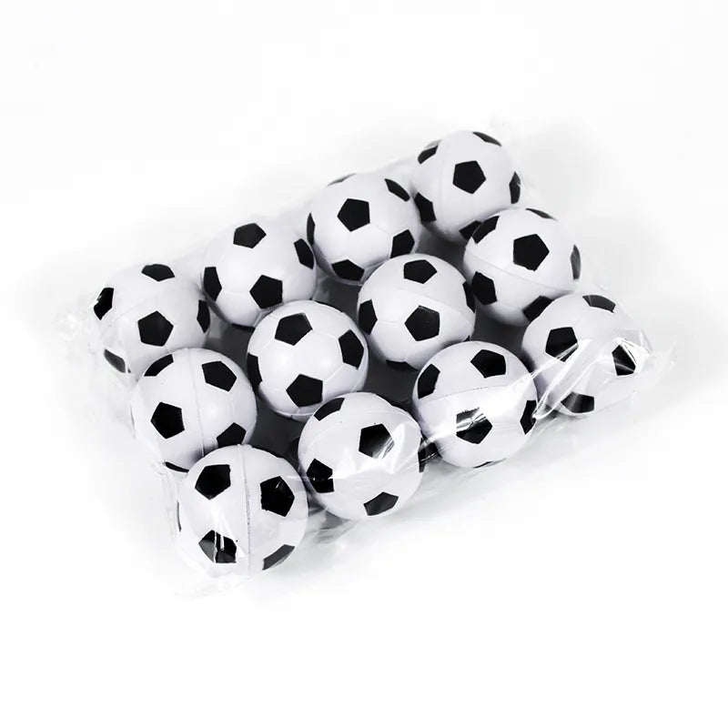 4CM Football Bouncy Balls Jumping Solid Elastic Rubber Balls Kids Boys Happy Soccer Theme Birthday Party Decors