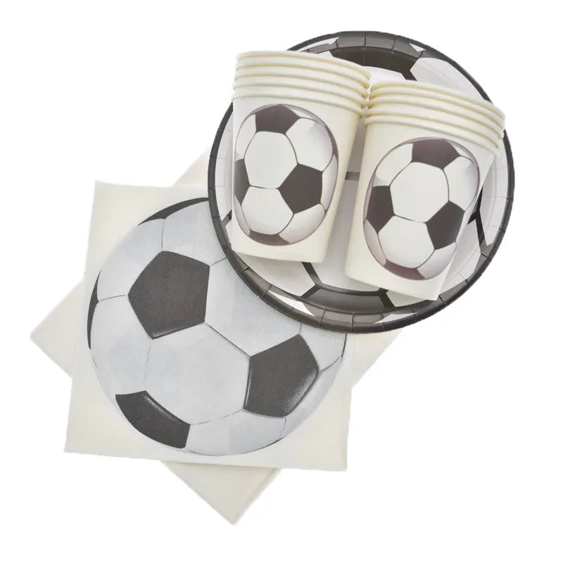 Soccer Theme Disposable Tableware Set